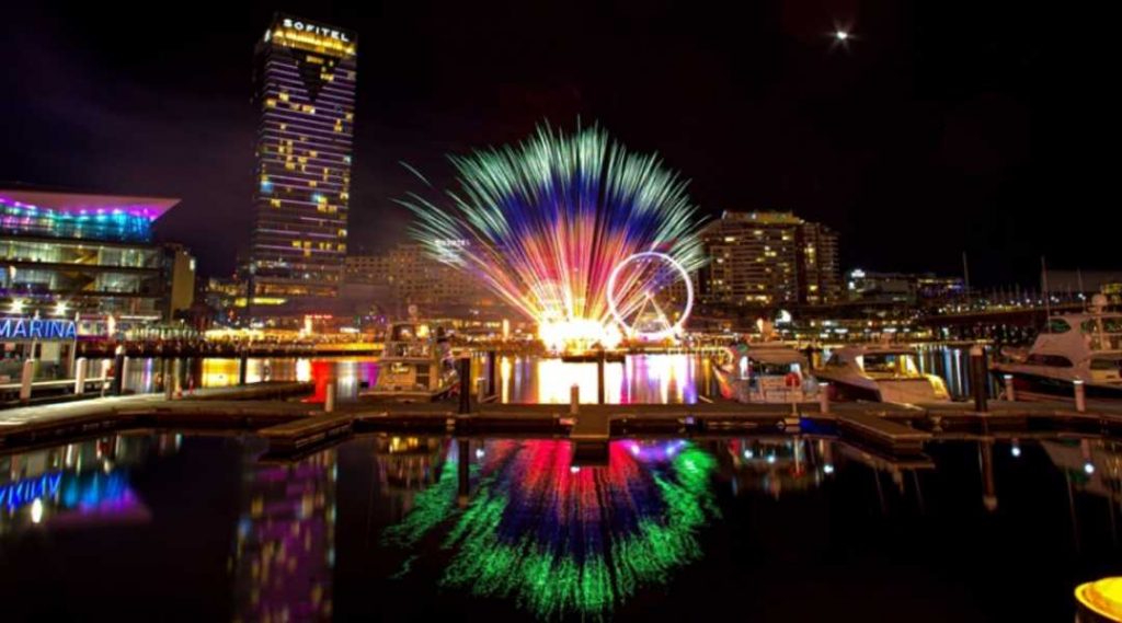 darling harbour saturday night fireworks sydney