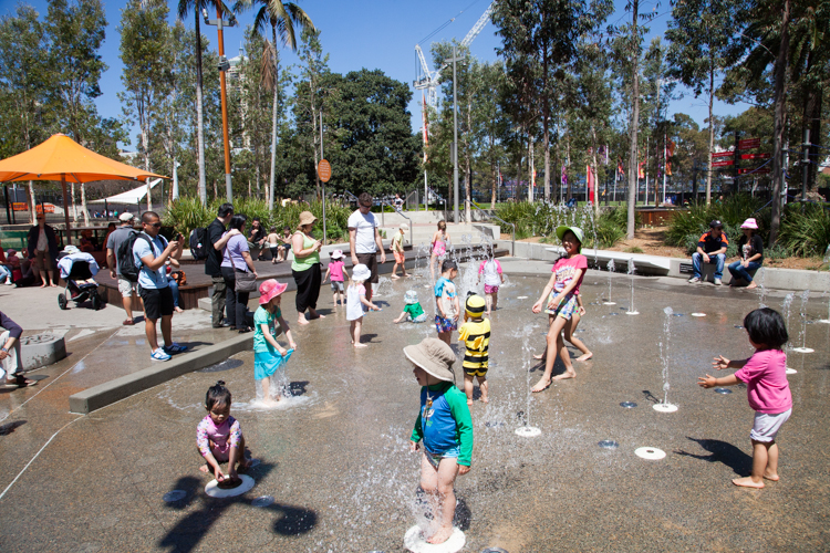 darling harbour water playground sydney