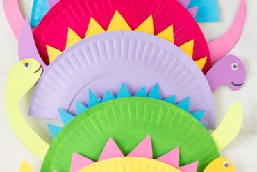 dinosaur paper plate craft