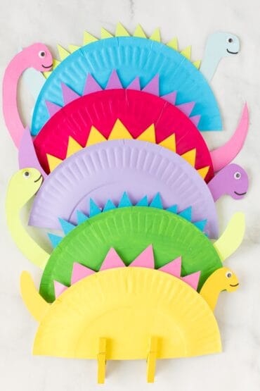 dinosaur paper plate craft