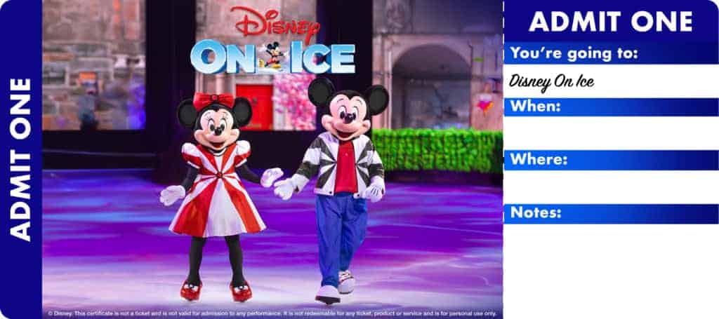 disney on ice ticket