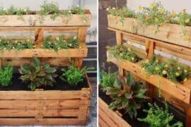 diy planter box from pallets