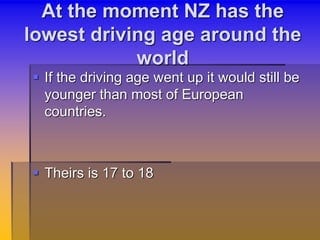 driving age nz