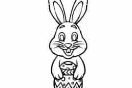 easter bunny drawings easy