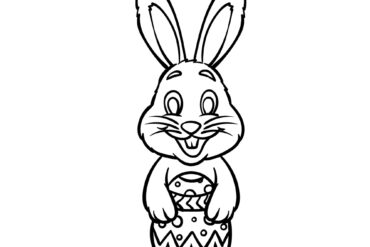 easter bunny drawings easy