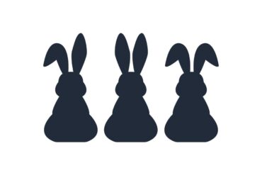 easter bunny silhouette