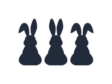 easter bunny silhouette