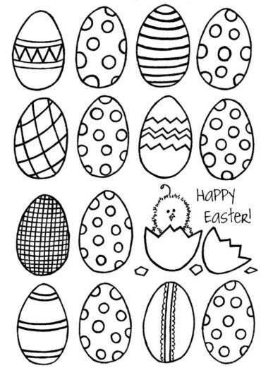 easter egg drawings easy