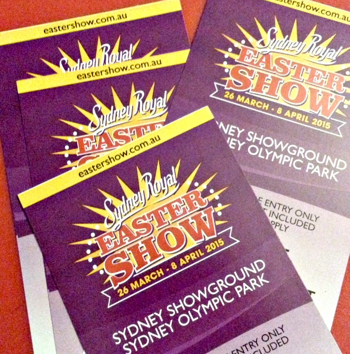 easter show ticket