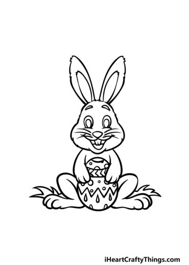 easy easter bunny drawings