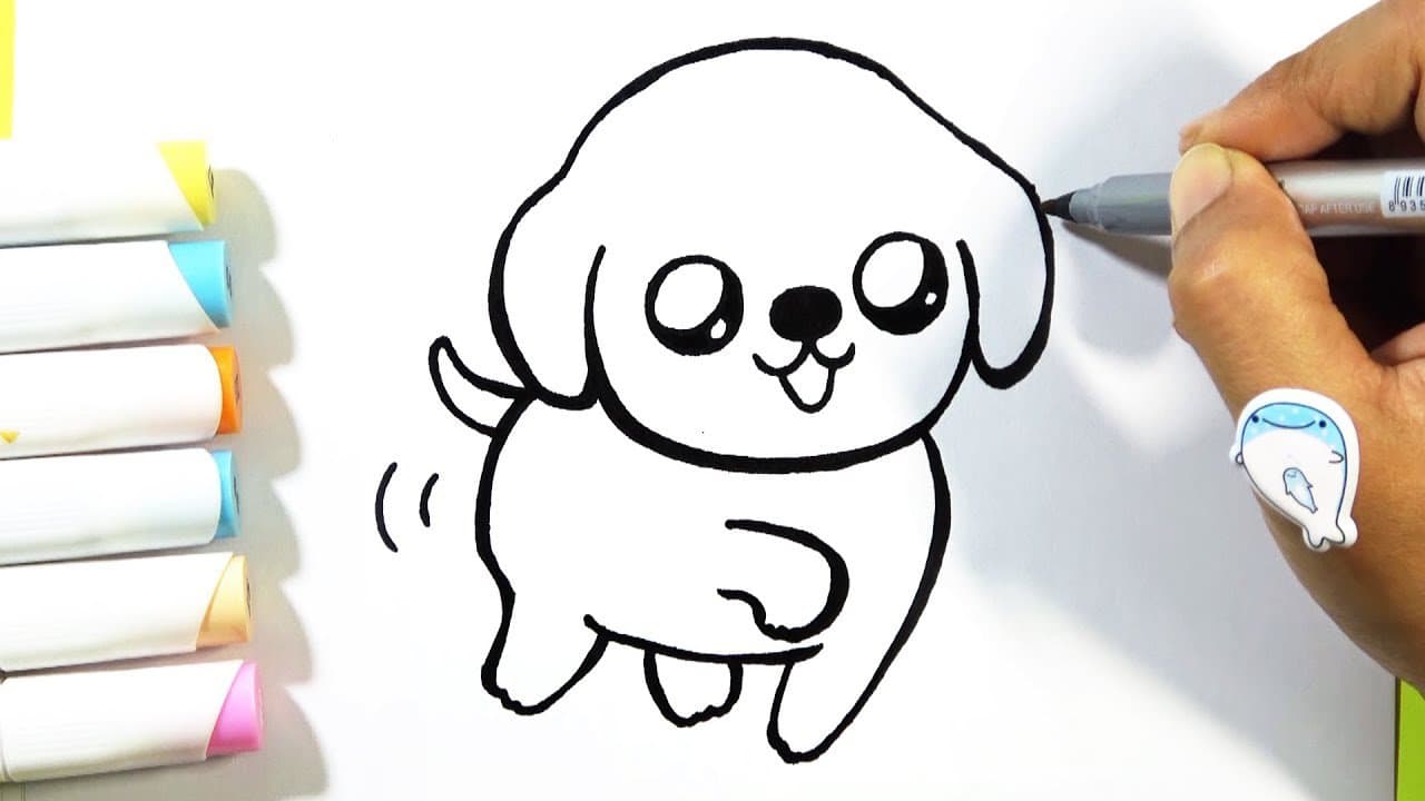 easy puppy drawing