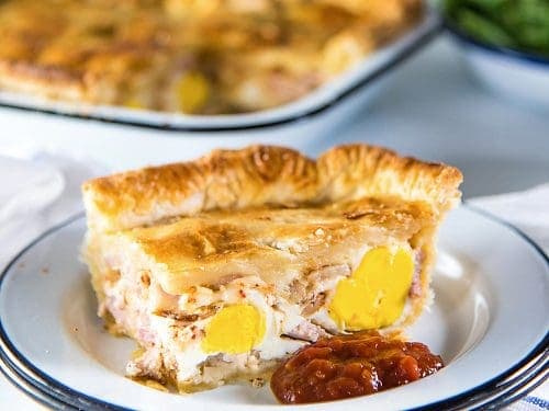 egg bacon pie