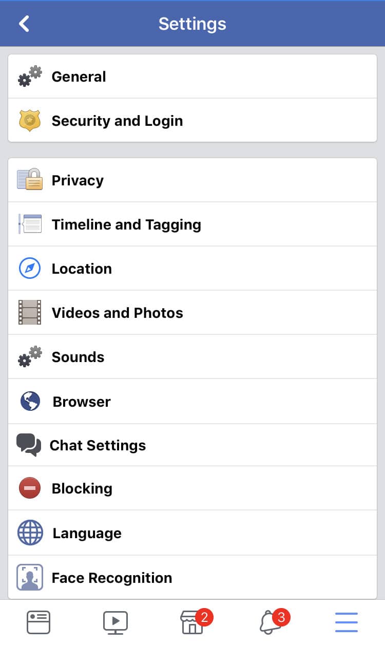 facebook setting privacy