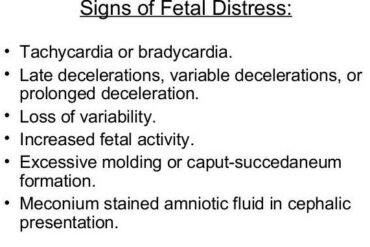 fetal distress signs