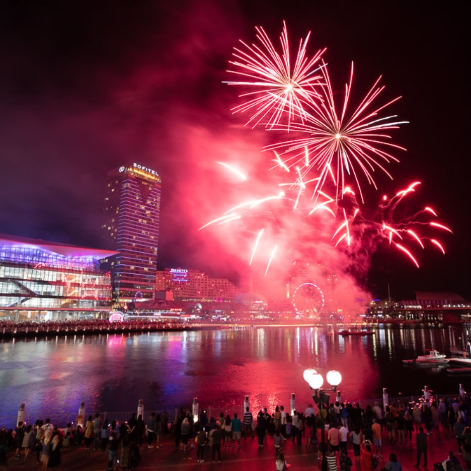 Enjoy Spectacular Fireworks at Darling Harbour Sydney