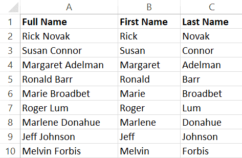 first name list