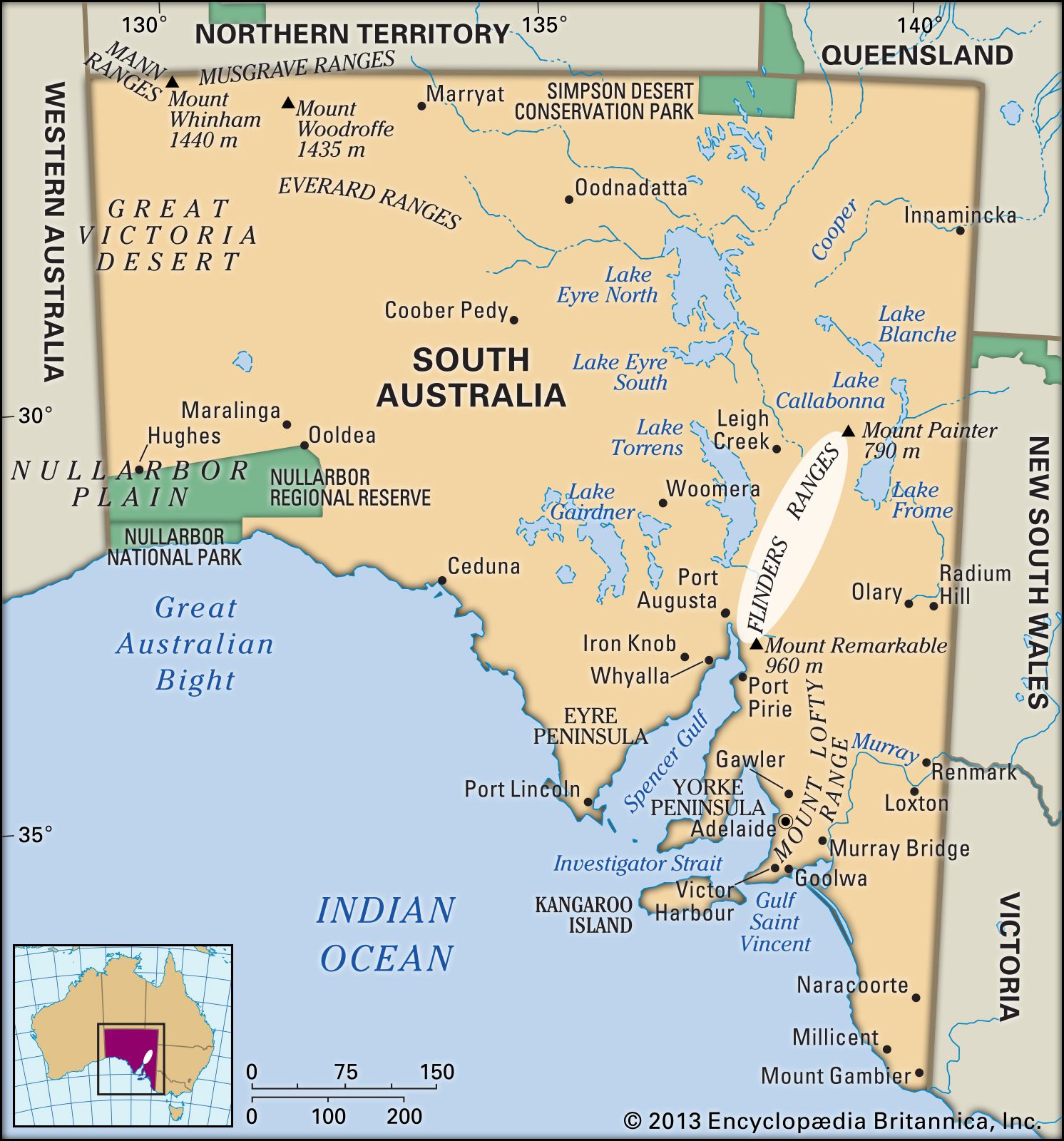 flinders ranges location