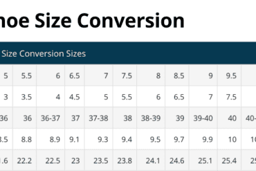 foot size conversion