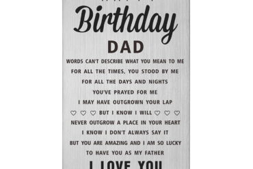 for dad's birthday