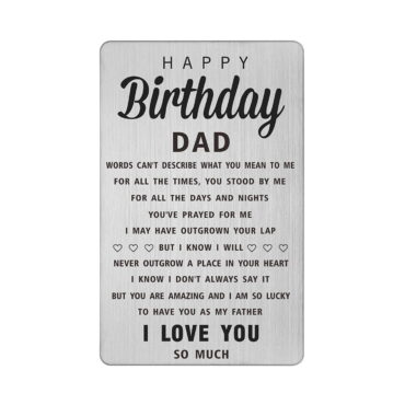 for dad's birthday