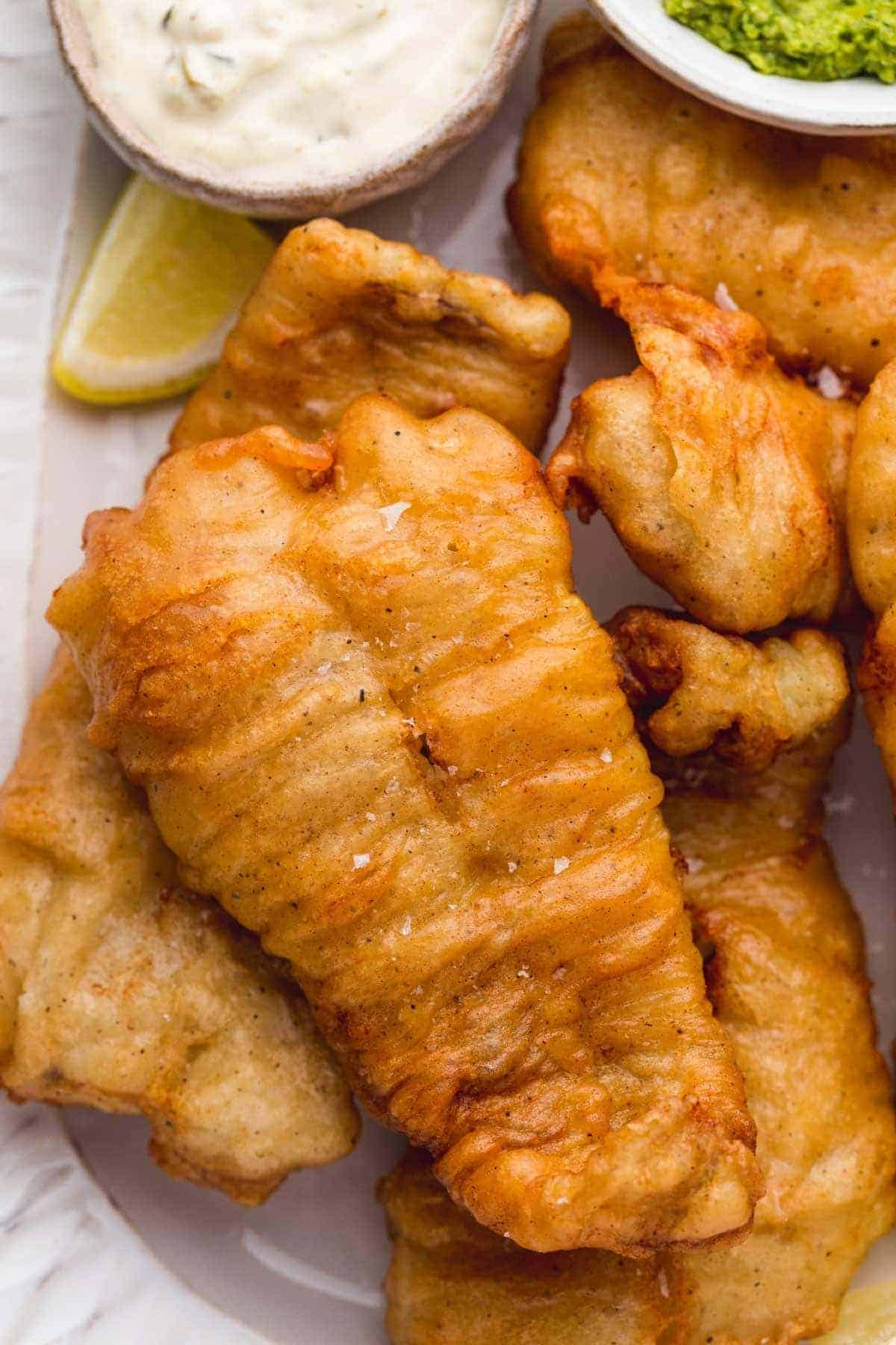 frying fish in batter