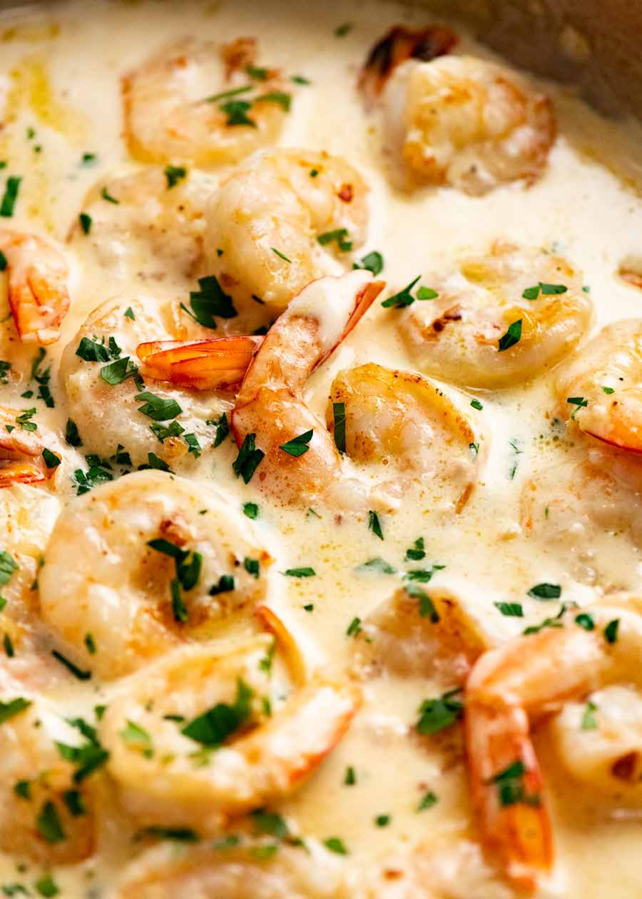 garlic prawns creamy