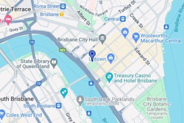 google map of brisbane