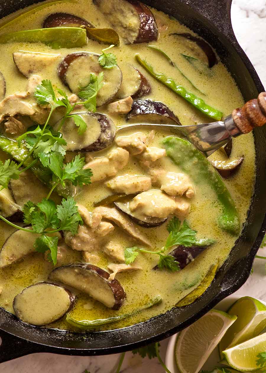 green chicken curry