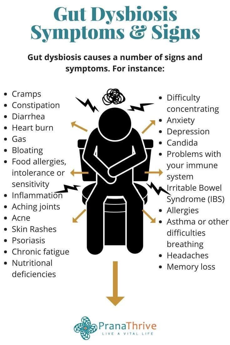 gut dysbiosis symptoms