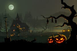 halloween scenery