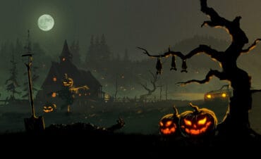 halloween scenery