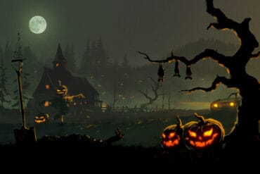 halloween scenery