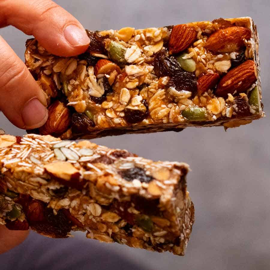 healthy muesli slice