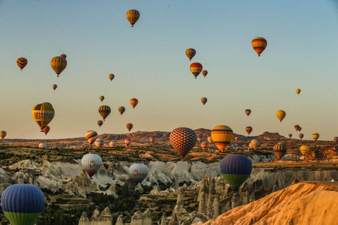 hot air balloons