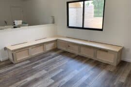 how to build bench seating with storage