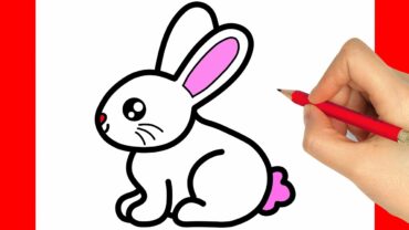 how to draw a easter bunny