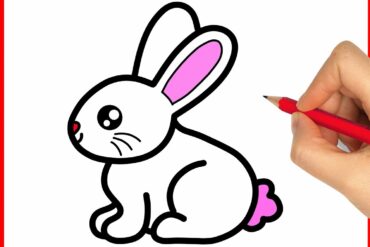 how to draw a easter bunny