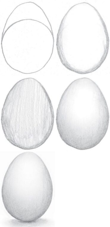 how to draw a egg