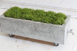 how to make a concrete planter