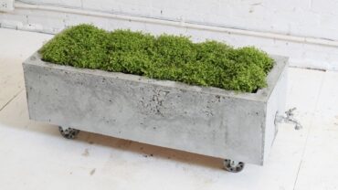 how to make a concrete planter