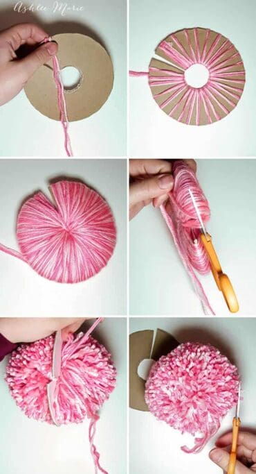 how to make a wool pompom