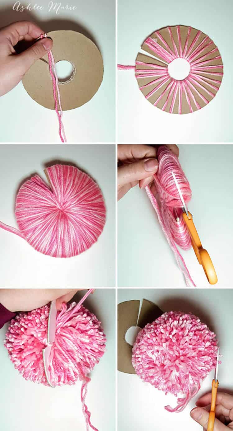 how to make a wool pompom