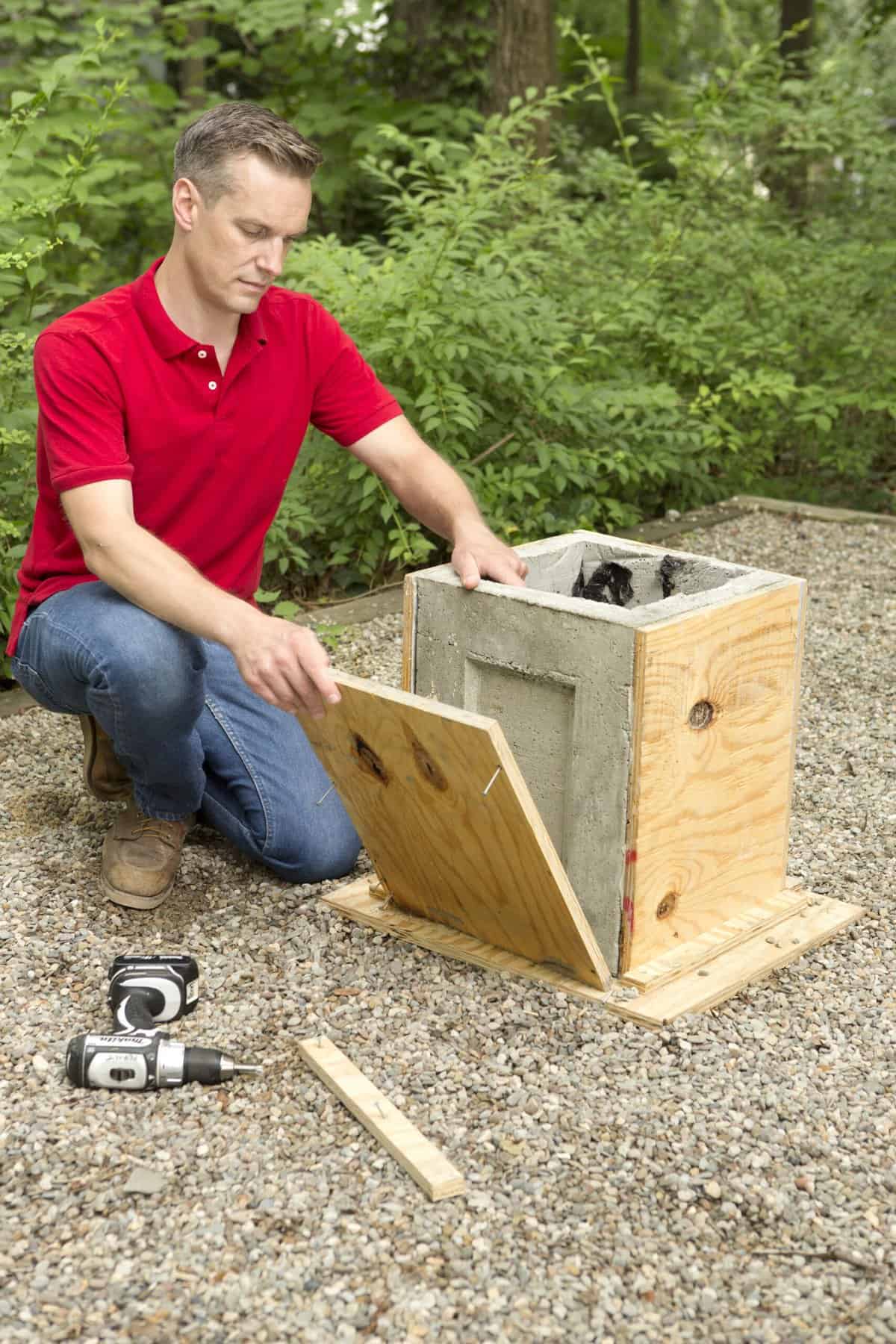 how to make cement planters