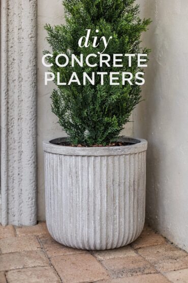 how to make concrete pots