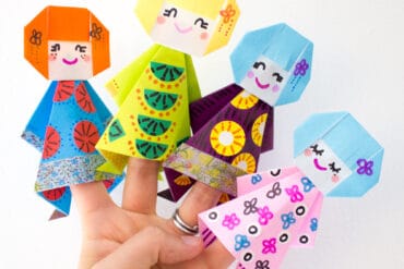 how to make dolls with paper