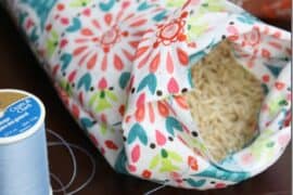 how to make rice heat packs