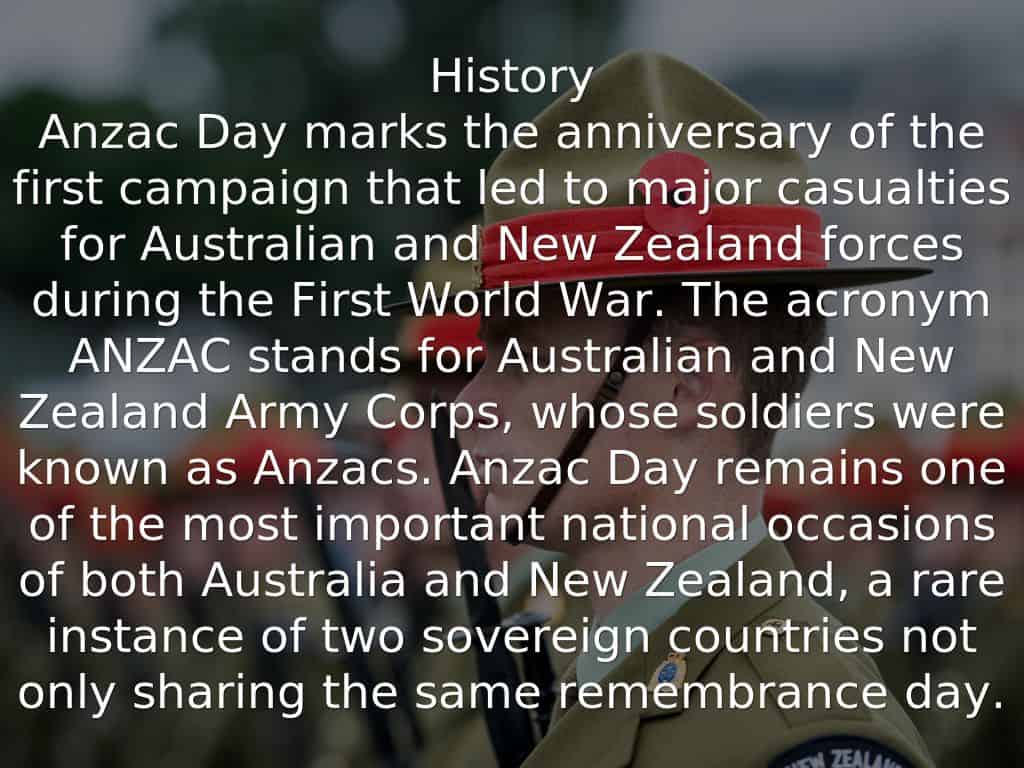 importance of anzac day