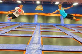 indoor trampolining