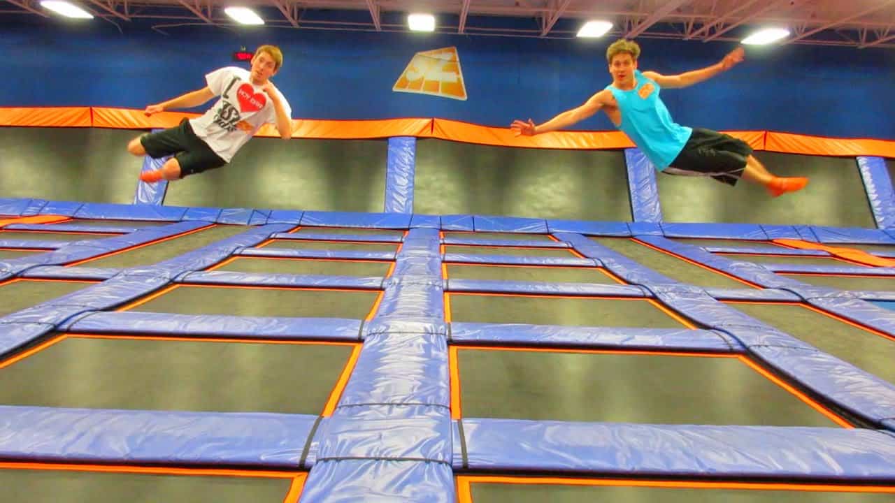 indoor trampolining