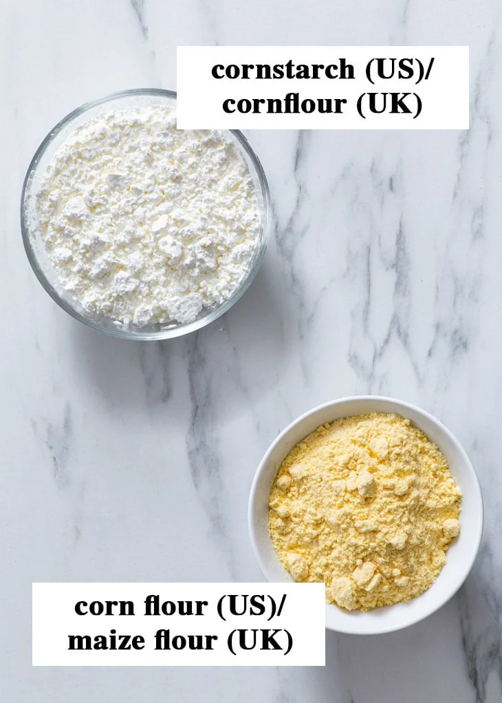 is corn starch and corn flour the same